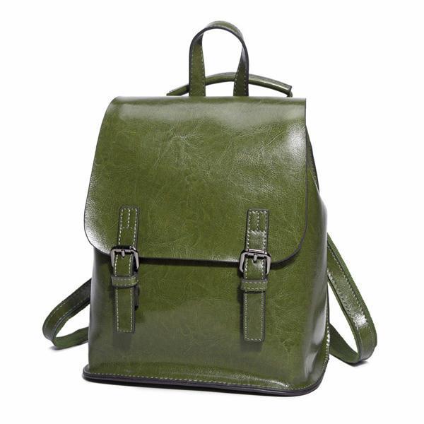 shopping ילקוטים ותיקי בית ספר Vintage Cow Split Leather Backpacks Waterproof Travel School Bag