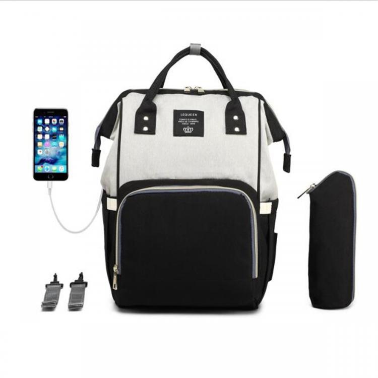shopping ילקוטים ותיקי בית ספר 18L Outdoor Travel USB Mummy Backpack Waterproof Baby Diapers Nappy Women Bags
