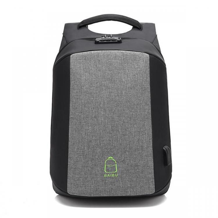 shopping ילקוטים ותיקי בית ספר 15.6 Inch Laptop Backpack Bag Travel Bag Student Bag With External USB Charging Port