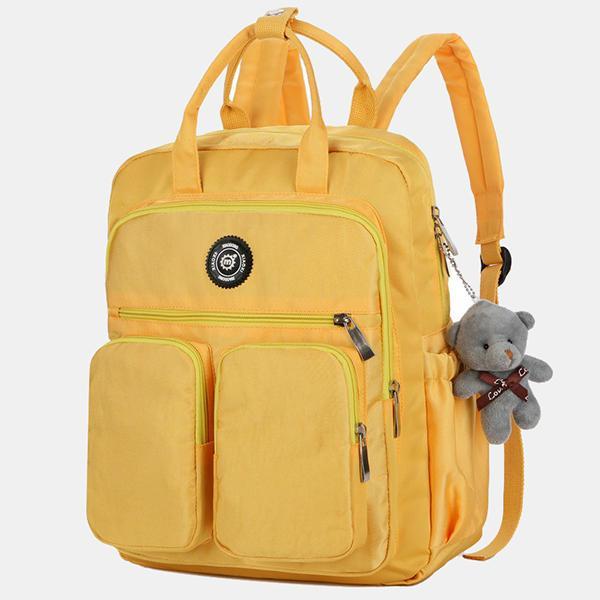 shopping ילקוטים ותיקי בית ספר Women Girl Small Pure Color Cute Daily Casual Outdoor Bag Backpack School Bag Student