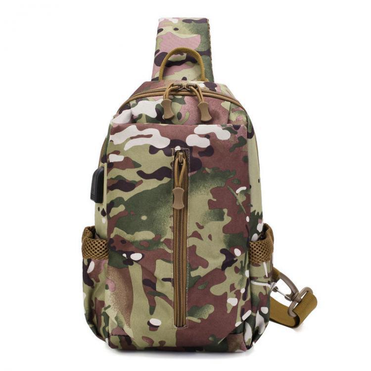 shopping ילקוטים ותיקי בית ספר ZANLURE 3611 USB Tactical Bag Oxford Waterproof Chest Bag Shoulder Bag Crossbody Bag Fashion Leisure Hand Bag