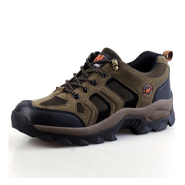 shopping נעלי גברים Men Outdoor Breathable Athletic Shoes Lace Up Walking Shoes Mountaineering Shoes