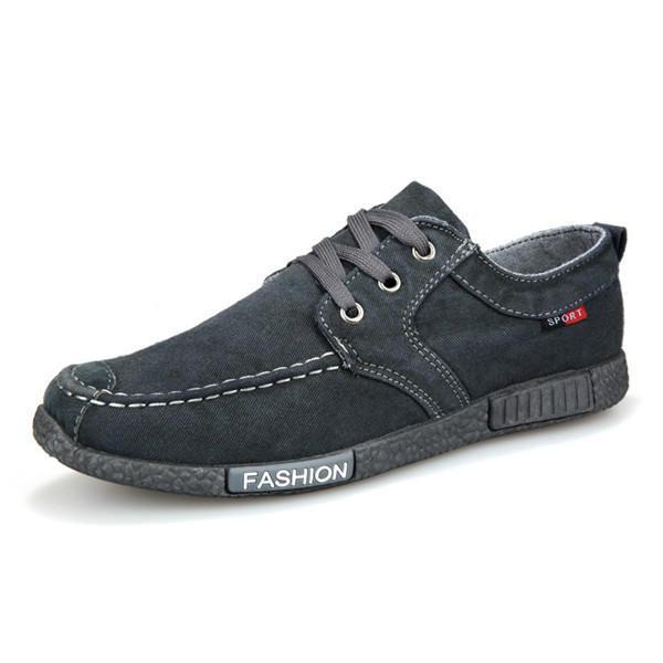 shopping נעלי גברים Mens Denim Cloth Flats Breathable Loafers