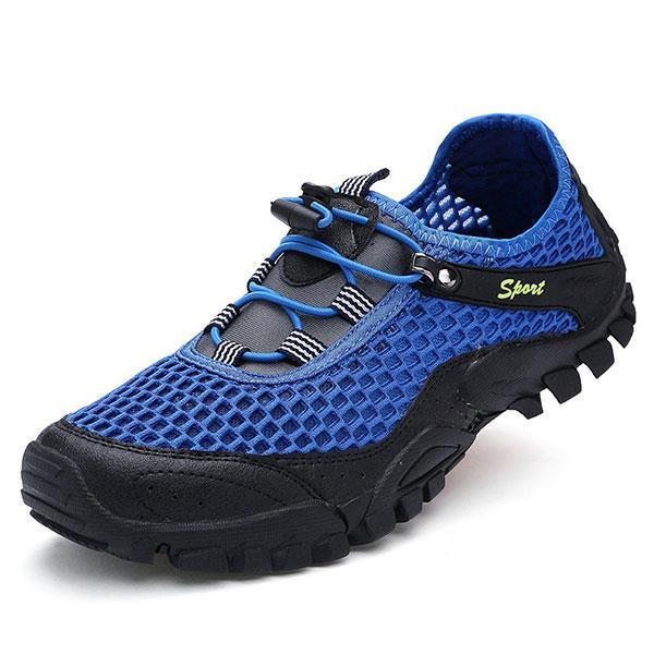 shopping נעלי גברים Men Anti Collision Toe Mesh Outdoor Hiking Sneakers