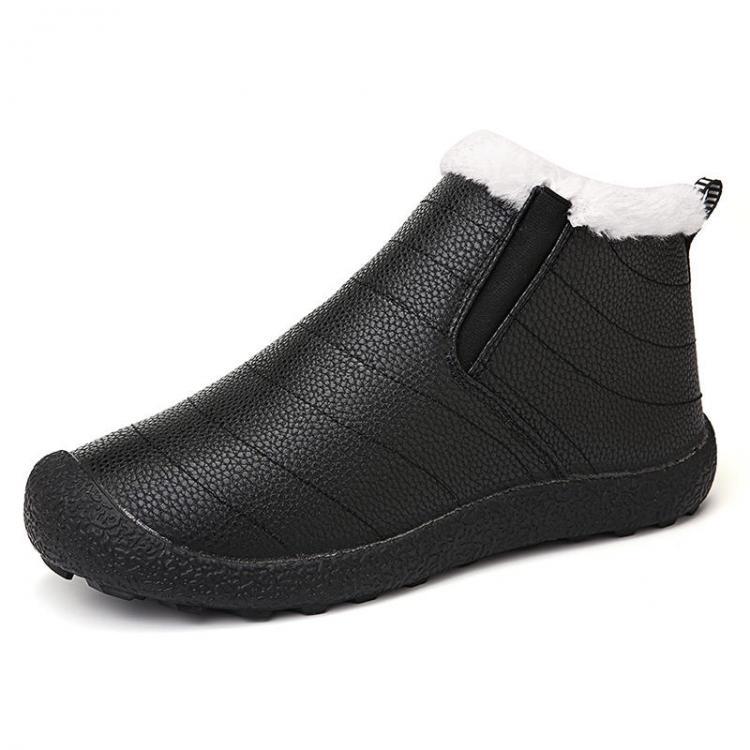 shopping נעלי גברים Men Casual Warm Waterproof Slip-on Snow Boots