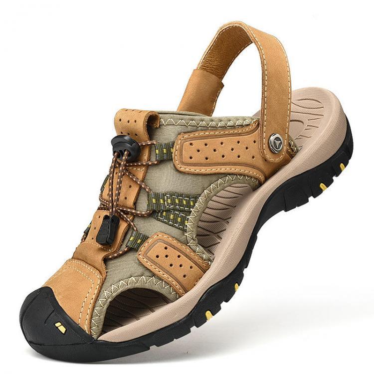 shopping נעלי גברים Men Soft Soles Slip Resistant Outdoor Hiking Sandals