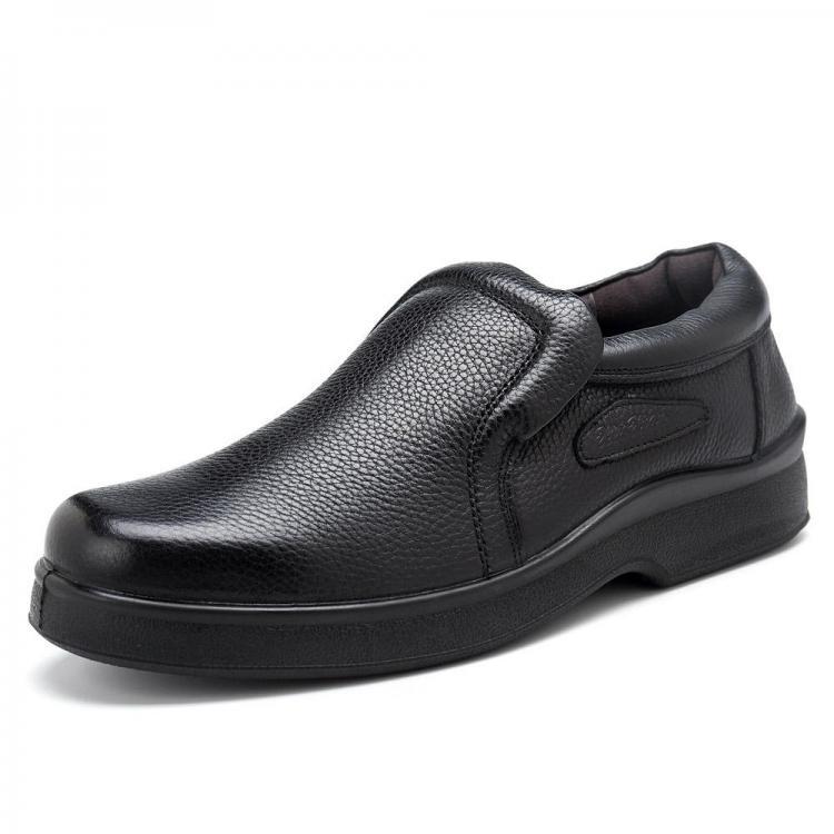 shopping נעלי גברים Men Casual Soft Genuine Leather Slip On Oxfords Leather Business Shoes