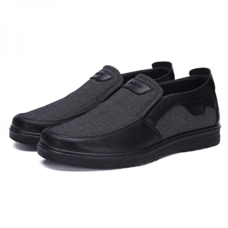 shopping נעלי גברים Men Casual Daily Microfiber Dress Shoes Business Oxfords