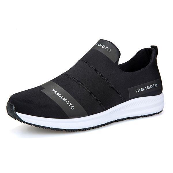shopping נעלי גברים Men Breathable Slip On Soft Loafers Casual Sneakers