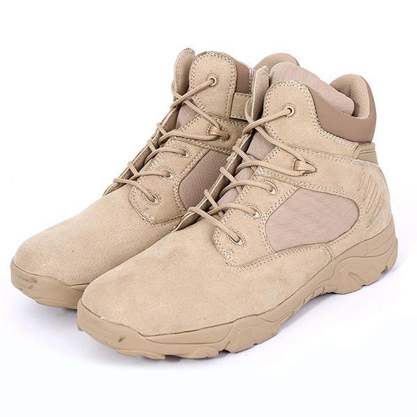 shopping נעלי גברים Men Comfortable Wear Resistant Outsole Warm High Top Military Style Boots