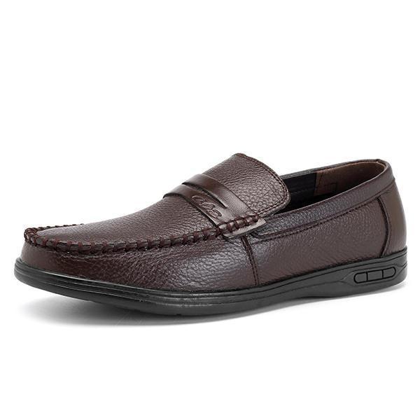 shopping נעלי גברים Comfy Genuine Leather Casual Business Oxfords Soft Shoes for Men