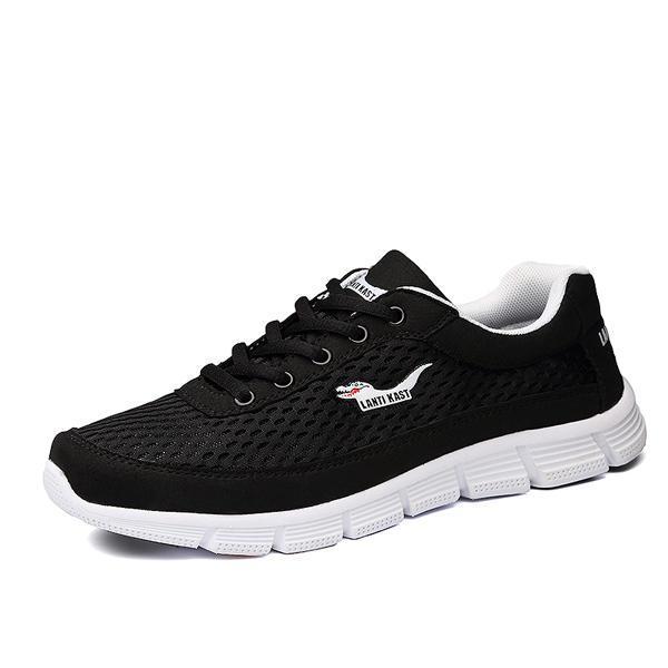 shopping נעלי גברים Men Sport Shoes Outdoor Mesh Breathable Comfortable Casual Lace-Up Athletic Shoes