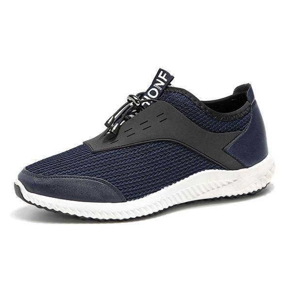 shopping נעלי גברים Men Breathable Mesh Adjustable Lace Up Athletic Shoes