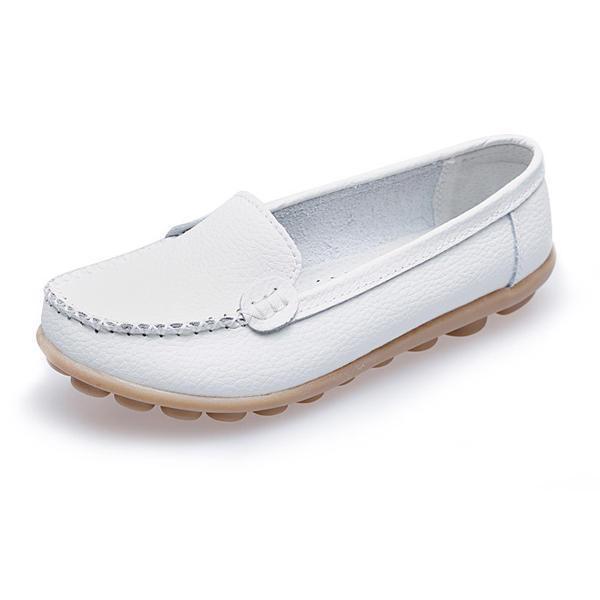 shopping נעלי נשים Women Casual Flats Round Toe Loafers Soft Sole Slip On Flat Loafers