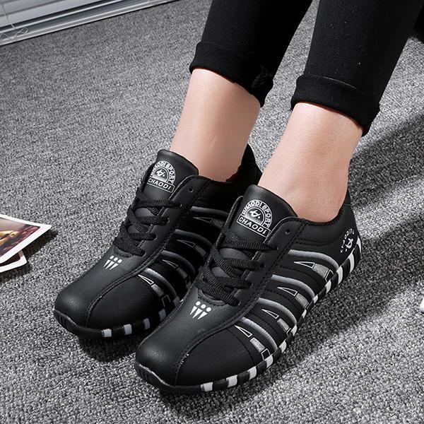 shopping נעלי נשים Printing Trainers Lace Up Comfortable Sport Casual Shoes For Women