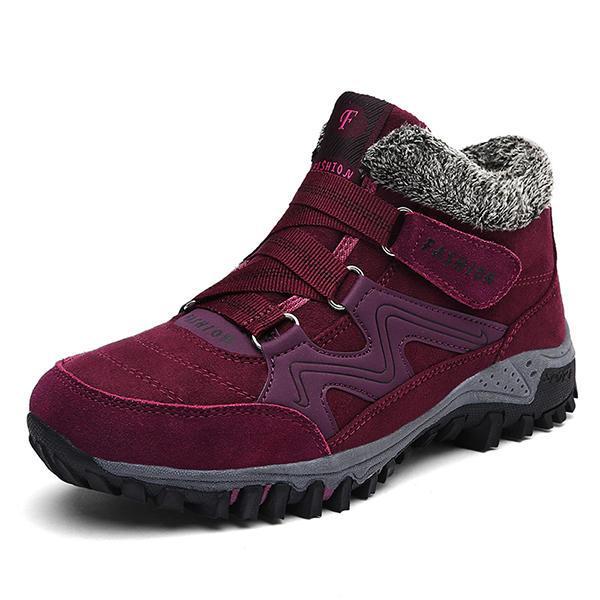 shopping נעלי נשים Large Size Women Non Slip Hook Loop Casual Ankle Boots