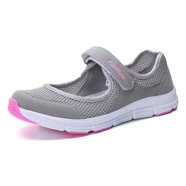 shopping נעלי נשים Casual Mesh Light Soft Sole Breathable Outdoor Sport Flats