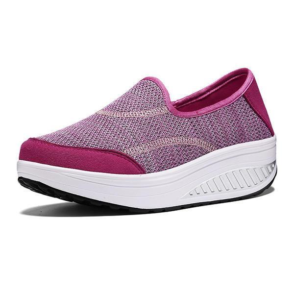 shopping נעלי נשים US Size 5-11 Sprot Shoes Casual Outdoor Mesh Rocker Sole Shoes