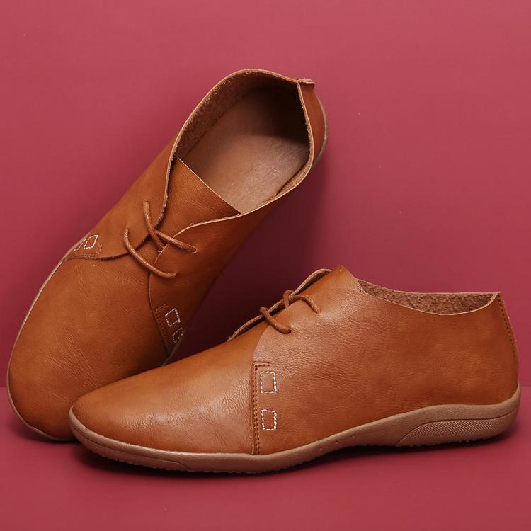 shopping נעלי נשים Women Plus Size Comfy Casual Lace Up Flats
