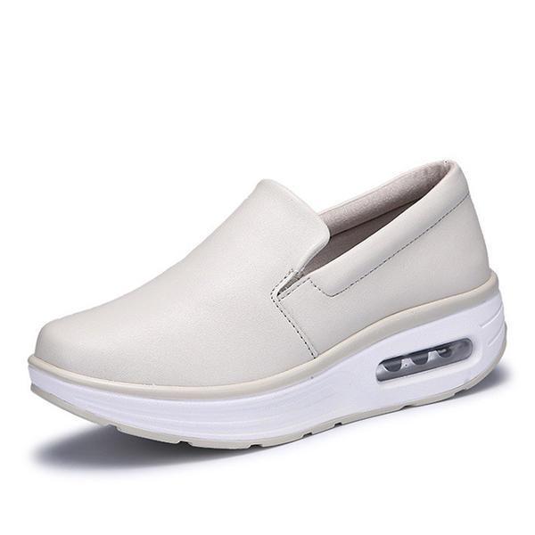 shopping נעלי נשים US Size 5-10 Flats Women Casual Outdoor Rocker Sole Shoes