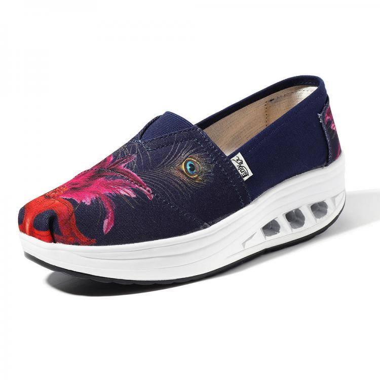 shopping נעלי נשים Casual Slip On Rocker Sole Shoes For Women