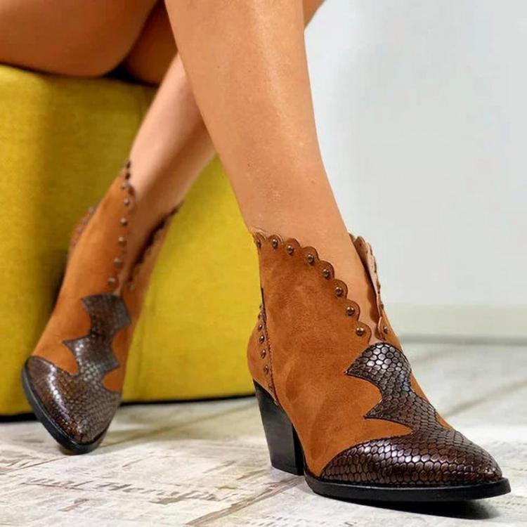 shopping נעלי נשים Women Plus Size Suede V Shape Laciness Breathable Ankle Short Boots