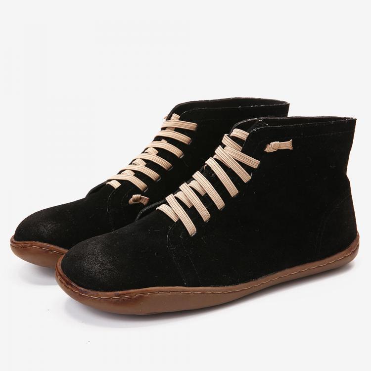 shopping נעלי נשים Lostisy Women Plus Size Comfy Elastic Band Slip On Ankle Short Boots