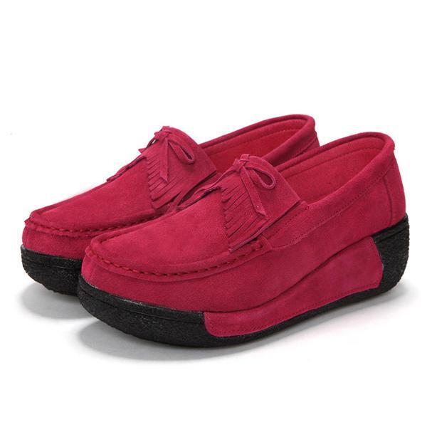 shopping נעלי נשים Casual Lace Up Rocker Sole Shoes Breathable Soft Sole Shoes