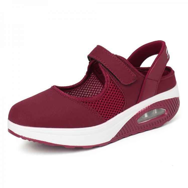 shopping נעלי נשים Women Hook Loop Splicing Lightweight Platform Casual Sneakers