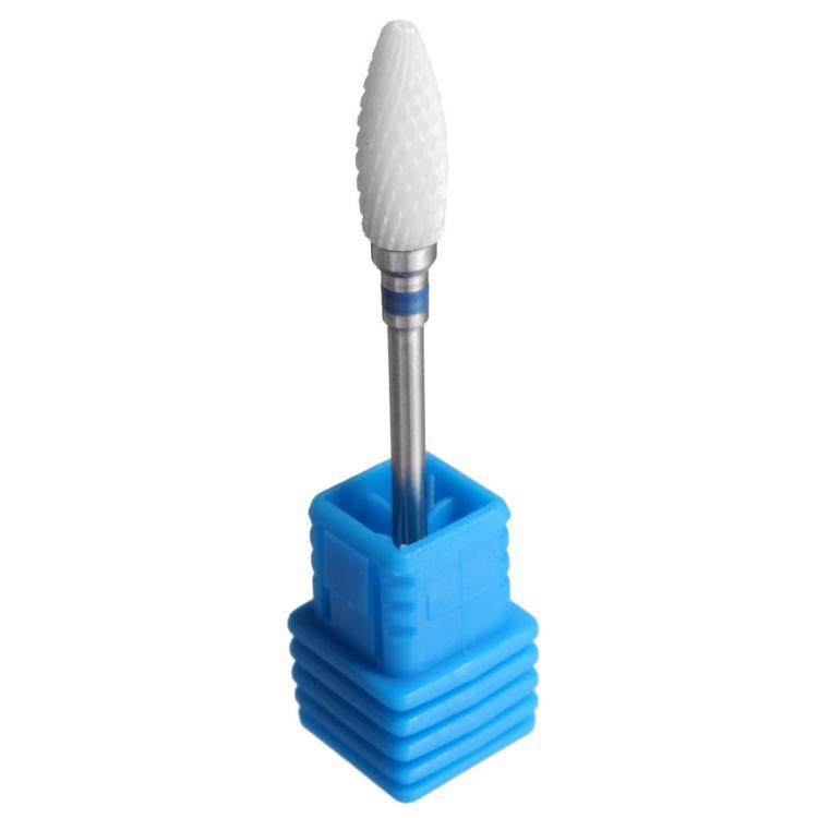shopping ציפורניים 3/32'' White Ceramic Nail Drill Bits Polish File Nail Art Manicure Tools