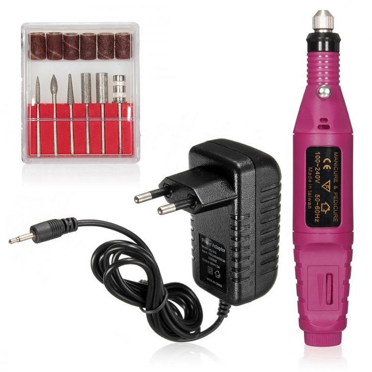 shopping ציפורניים 200V~240V Electric Nail Art 6 Drill Carve Engraving Machine Tool