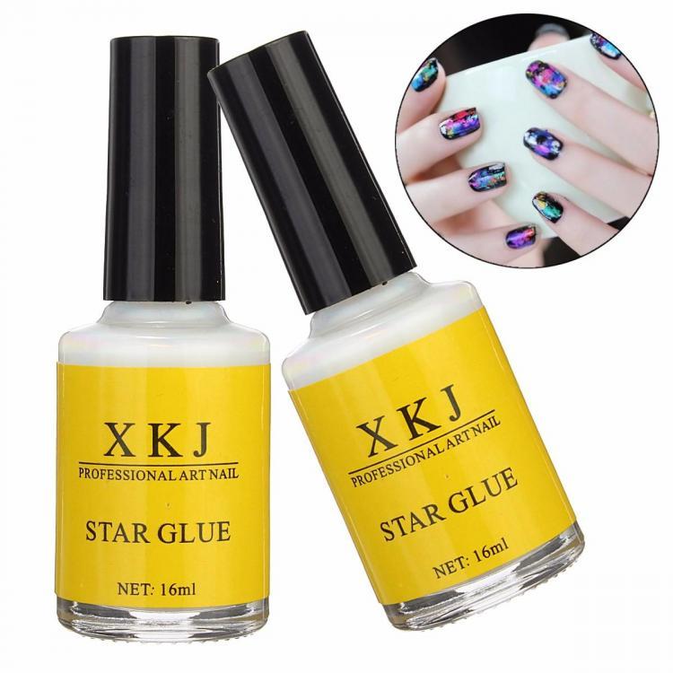 shopping ציפורניים White Glue Nail Art Transfer Tips Adhesive Galaxy Star Foil Sticker 16ml