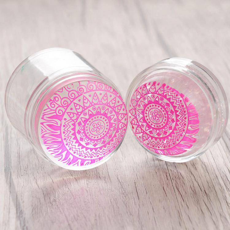 shopping ציפורניים Transparent Silicone Nail Art Stamper Scraper Set UV Gel Polish Print Manicure Tools Kit