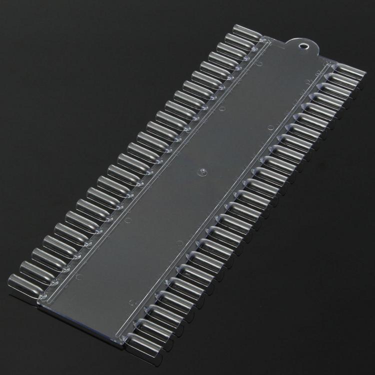 shopping ציפורניים 48 Tips Natural Color Clear Full False Nails Display Platte Practice Manicure Tools