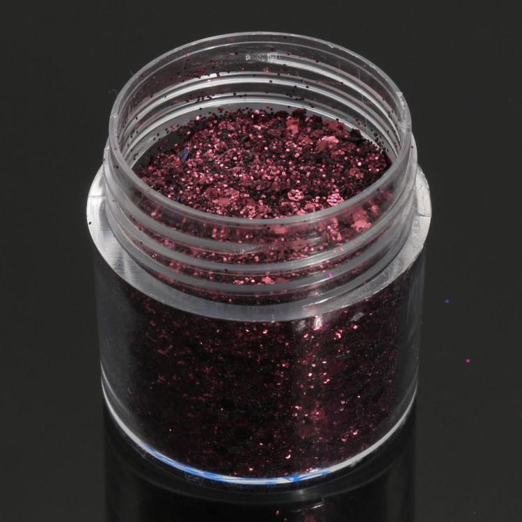 shopping ציפורניים Dark Purple Nail Art Glitter Powder Sheet 1mm Sequins Sparkly Colorful Iridescent Acrylic Tips 10ml