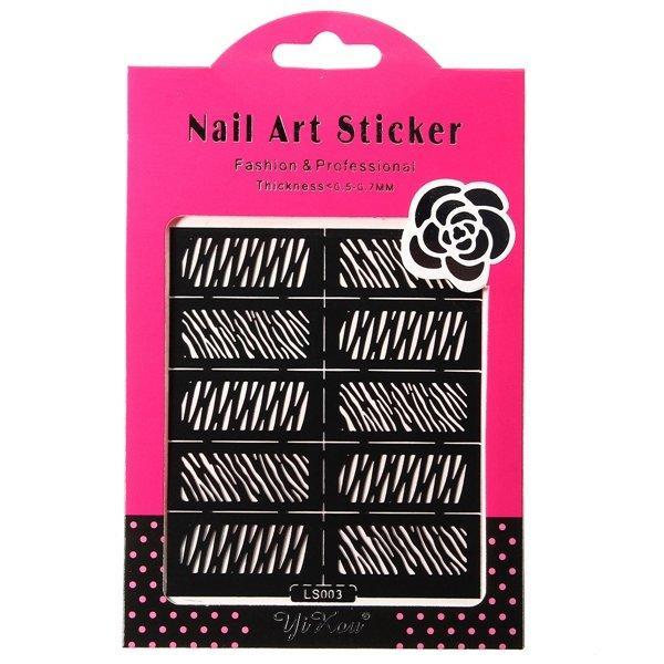 shopping ציפורניים Reusable Hollow Stamping Nail Art Template Stencil Sticker Decoration