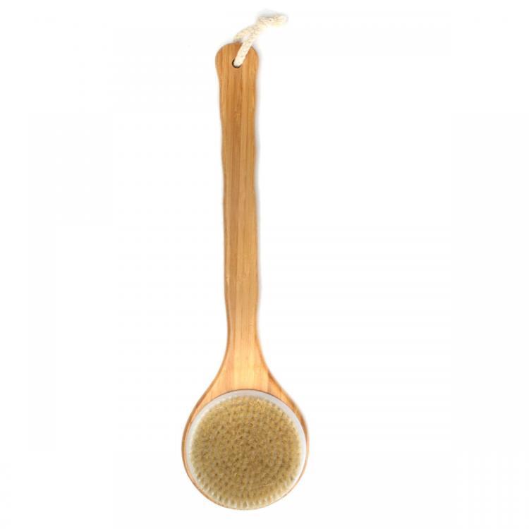 shopping טיפוח העור Wooden Handle Bristle Bath Shower Back Exfoliate Massage Brush
