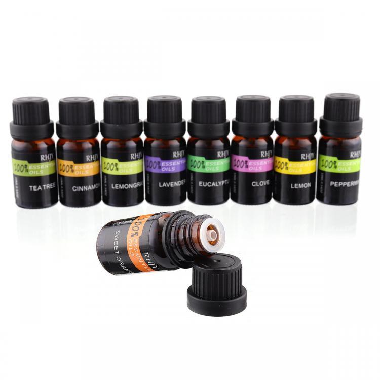 shopping טיפוח העור 9Pcs 100% Pure Natural Plant Essential Oil Aromatherapy Therapeutic Spa 10ml