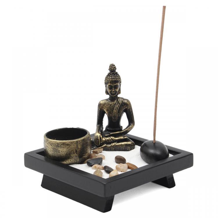 shopping טיפוח העור Buddhist Candle Holder Scent Incense Aroma Spa Ease Relief Meditation Yoga Home Aromatherapy