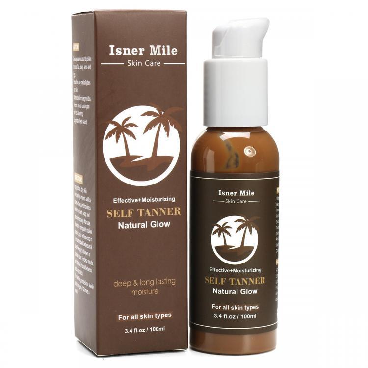 shopping טיפוח העור Isner Mile Effective Moisturizing Natural Glow Self Tanner Deep Long Lasting 100ml