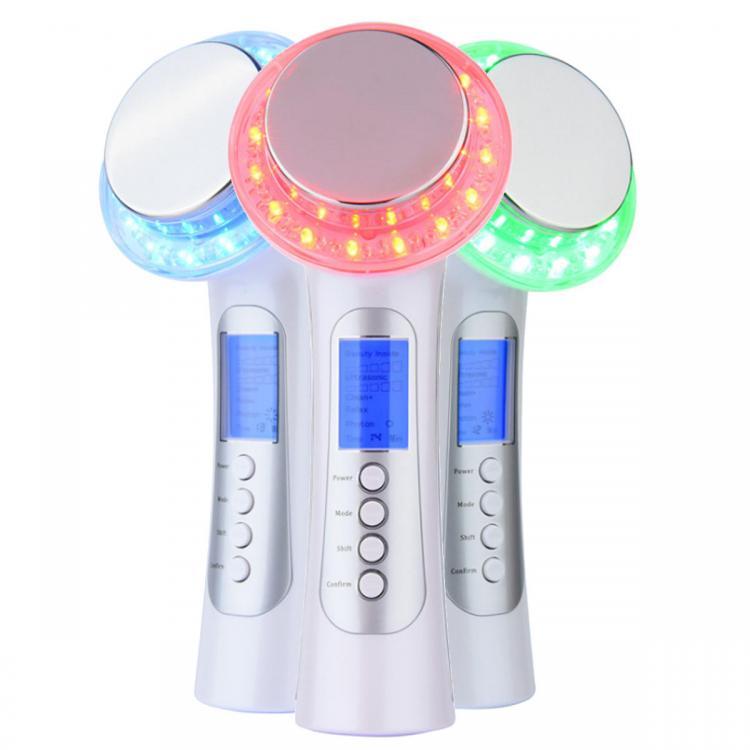 shopping טיפוח העור Galvanic IONS Ultrasound Photon Therapy LED Light Device Face Lift Massager Beauty Machine