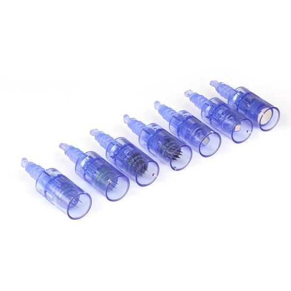 shopping טיפוח העור Derma Pen Cartridge Electric Micro Needle Replacement Head Tattoo Eyebrow Machine Space Tools