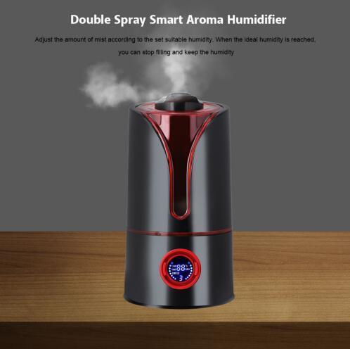 shopping טיפוח העור [Humidity +Temperature LCD Display] 3.5L Ultrasonic Air Humidifier Electric Diffuser Nebulizer 7 Colorful LED Air Freshener Aroma 