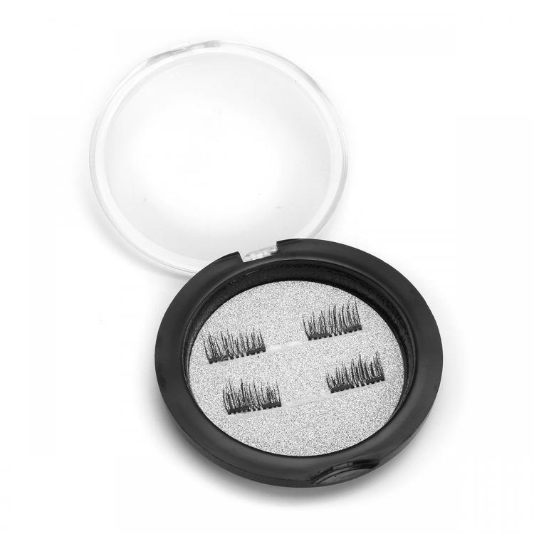 shopping איפור 4Pcs/Pair Dual Magnetic 3D False Eyelashes Long Natural Eyelashes Extension