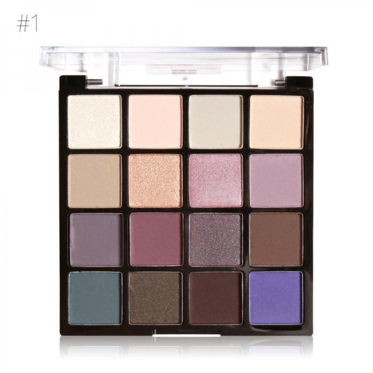 shopping איפור MARIA AYORA 16 Colors Eye Shadow Palette Eyes Makeup Shimmer Matte Pearl Nude Masquerade