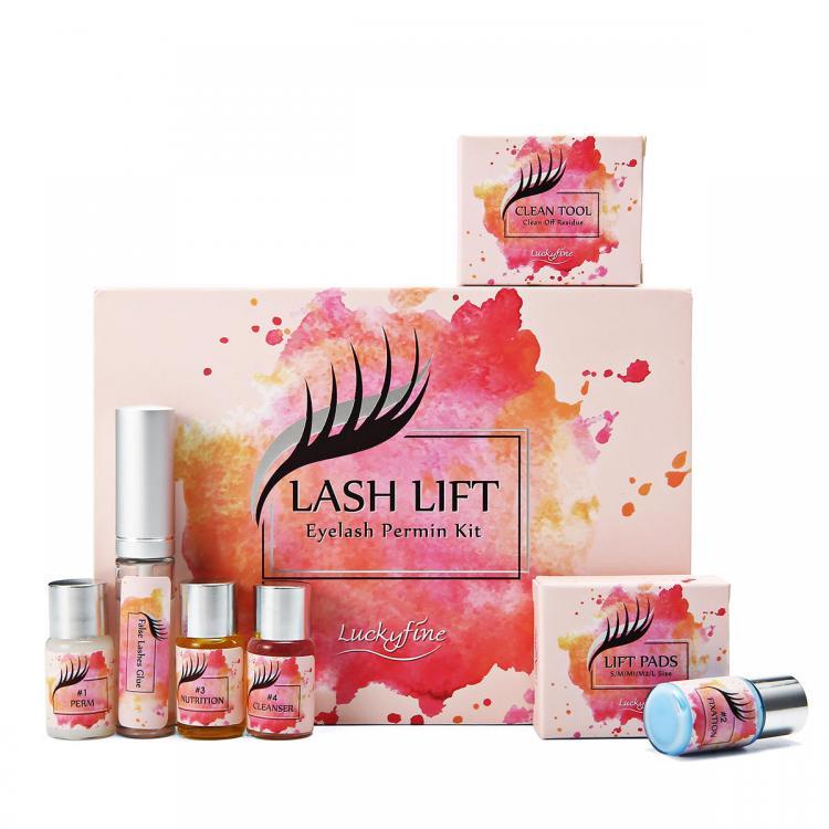 shopping איפור Lucky Fine 7Pcs/ Set Eyelashes Curler Perm Kit Eyelash Lotion Perm Curler Kit Eye Lashes Lift Liquid Makeup Set
