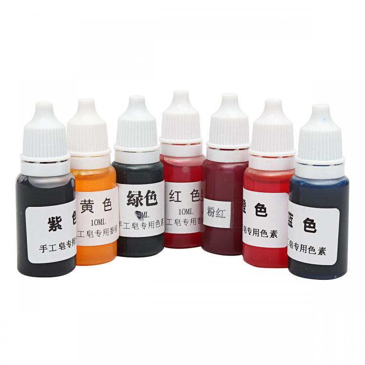 shopping איפור 7 Colors Handmade Soap Dye Pigments Liquid DIY Art Crafts Squishy Mud Pink Red Orange Black Purple