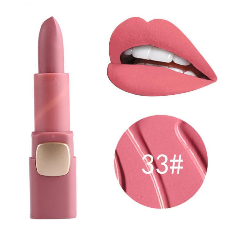 shopping איפור MISS ROSE 1Pc Matte Lip Stick Makeup Long Lasting Lips Moisturizing Cosmetics