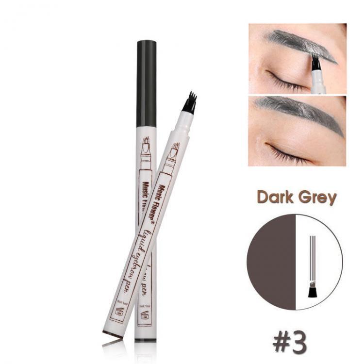 shopping איפור Music Flower Microblading Eyebrow Tattoo Pen Brow Ink Pencil Defined Makeup Waterproof Powder