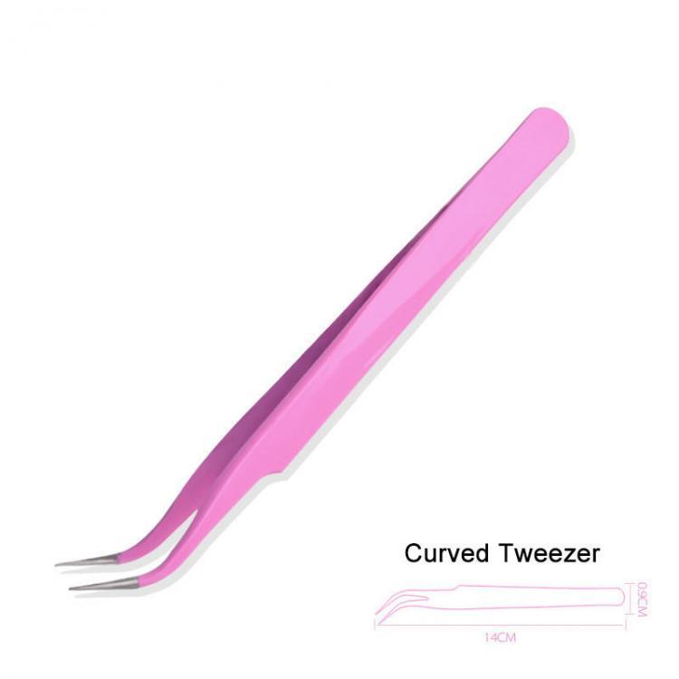 shopping איפור Stainless Steel Nail Nippers Straight Curved Tweezers Nail Rhinestone Paillette Glitter Picker Eye Makeup
